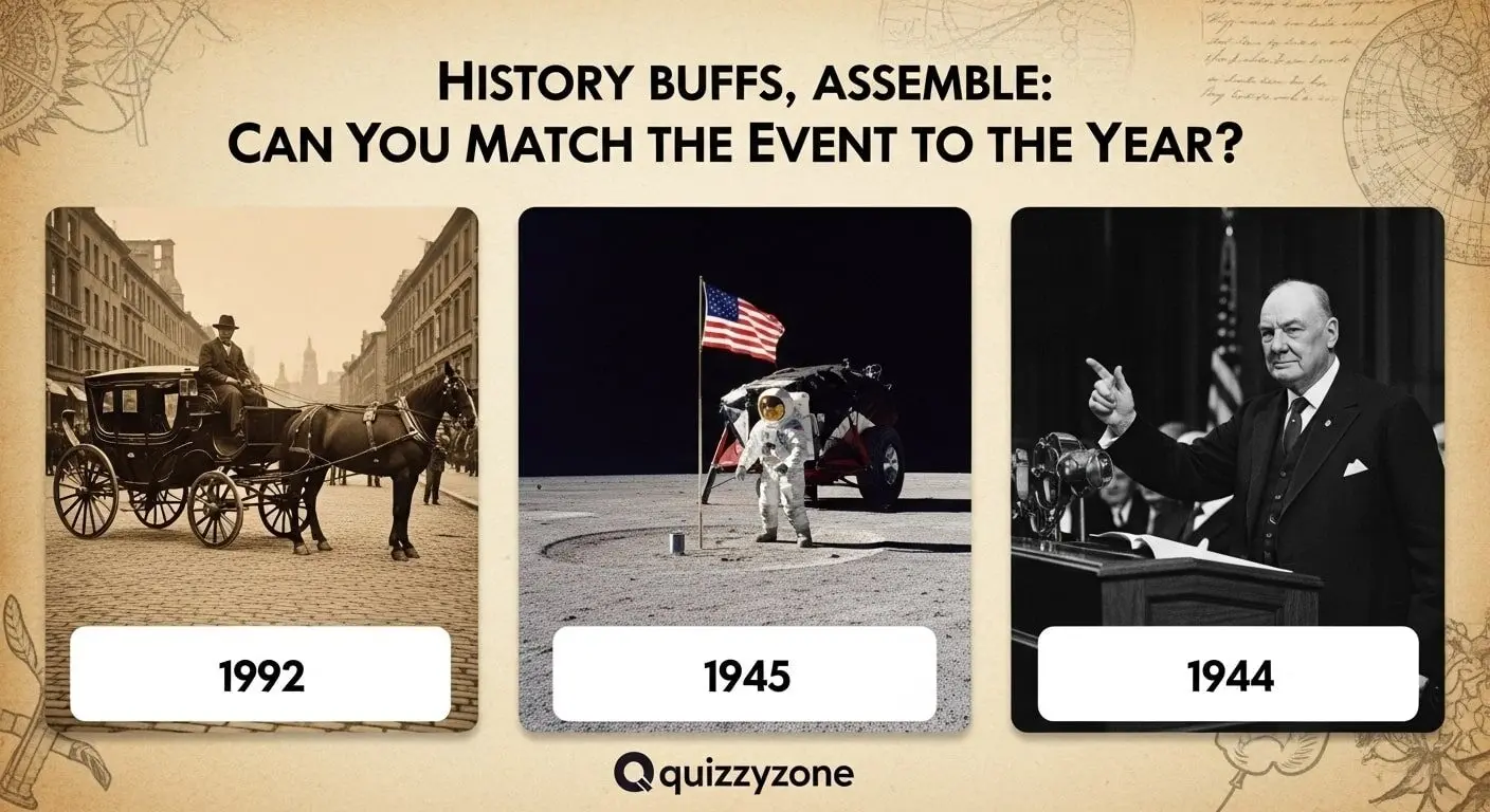 History Buffs, Assemble: Can You Match the Event to the Year?